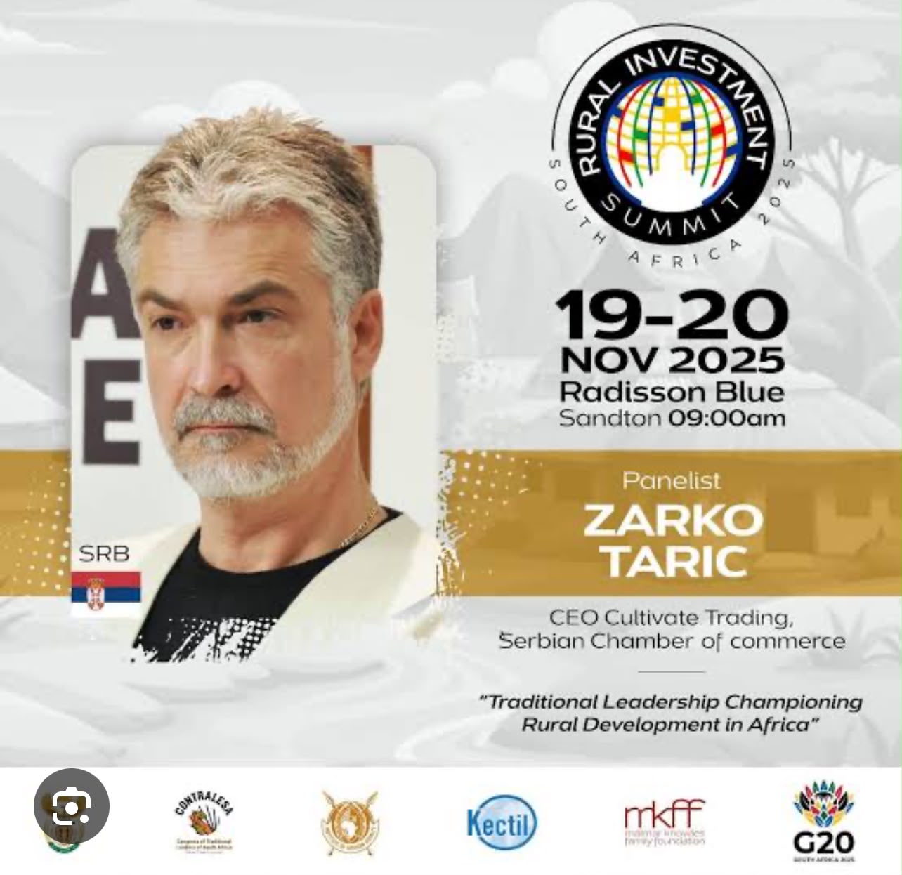 Rural Investment Summit South Africa 2025 speaker card